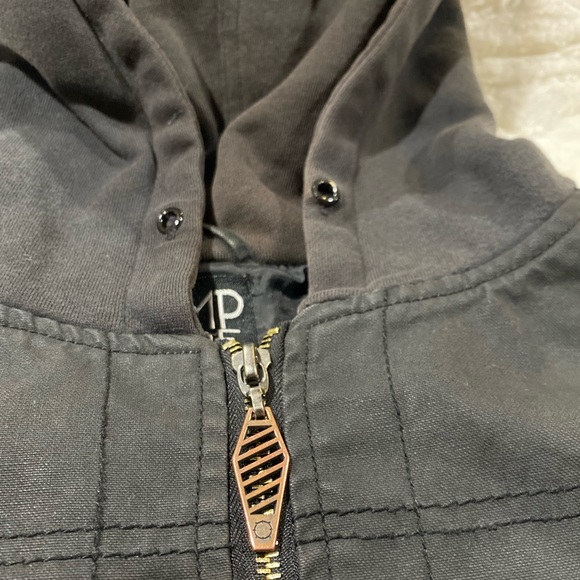Empyre Surplus Y2K black hooded utility jacket size Large - Picture 14 of 15